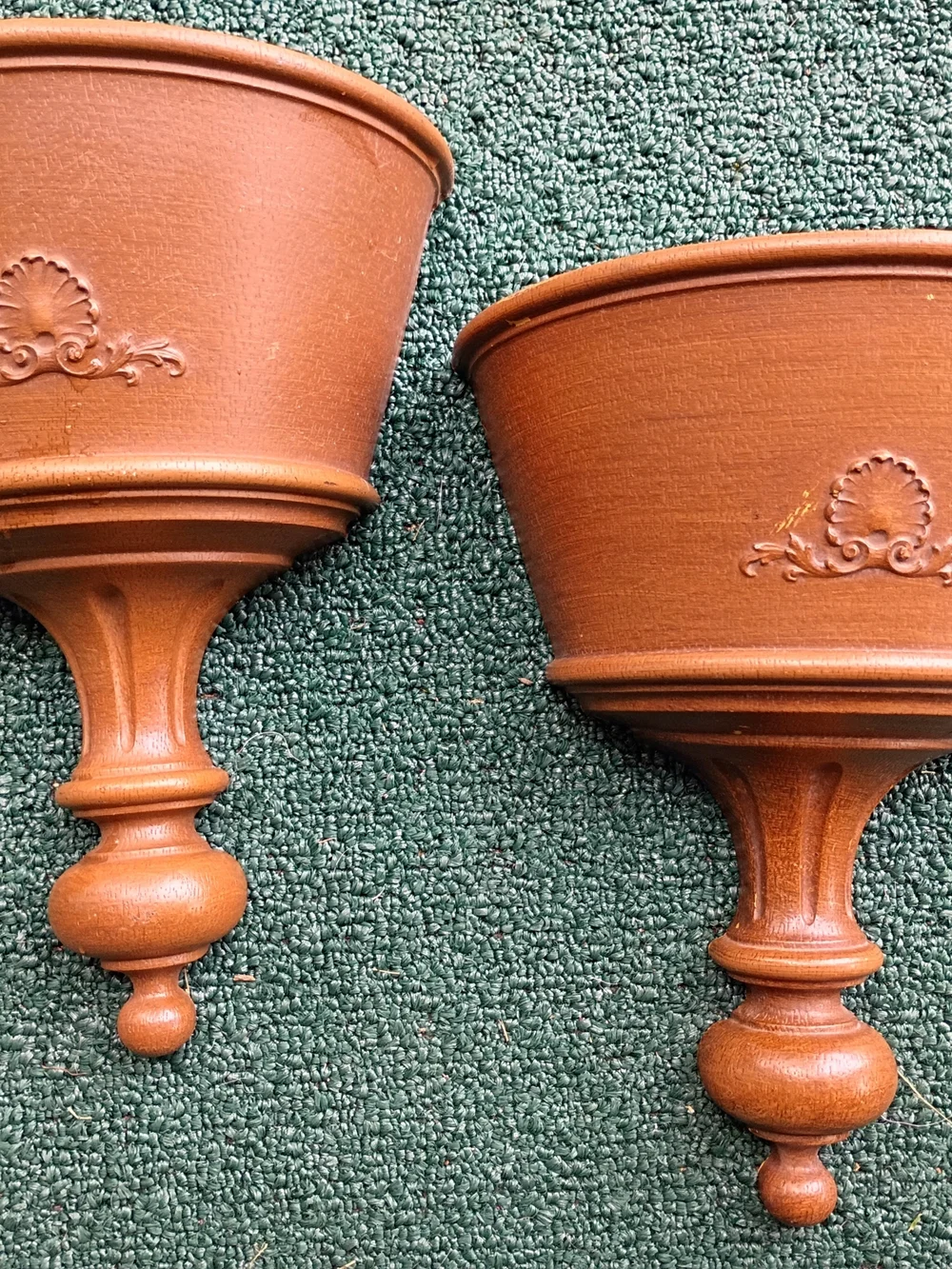 Vtg HOMCO Pair of Wall Pocket Planters Home Decor